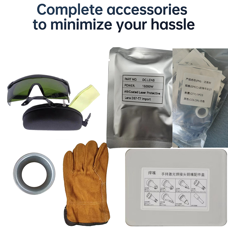 Soldador láser FIYID 1500W MAX, máquina de soldadura y limpieza láser 4 en 1 con alimentador automático de alambre para metal, limpiador de soldador portátil integrado de 220 V