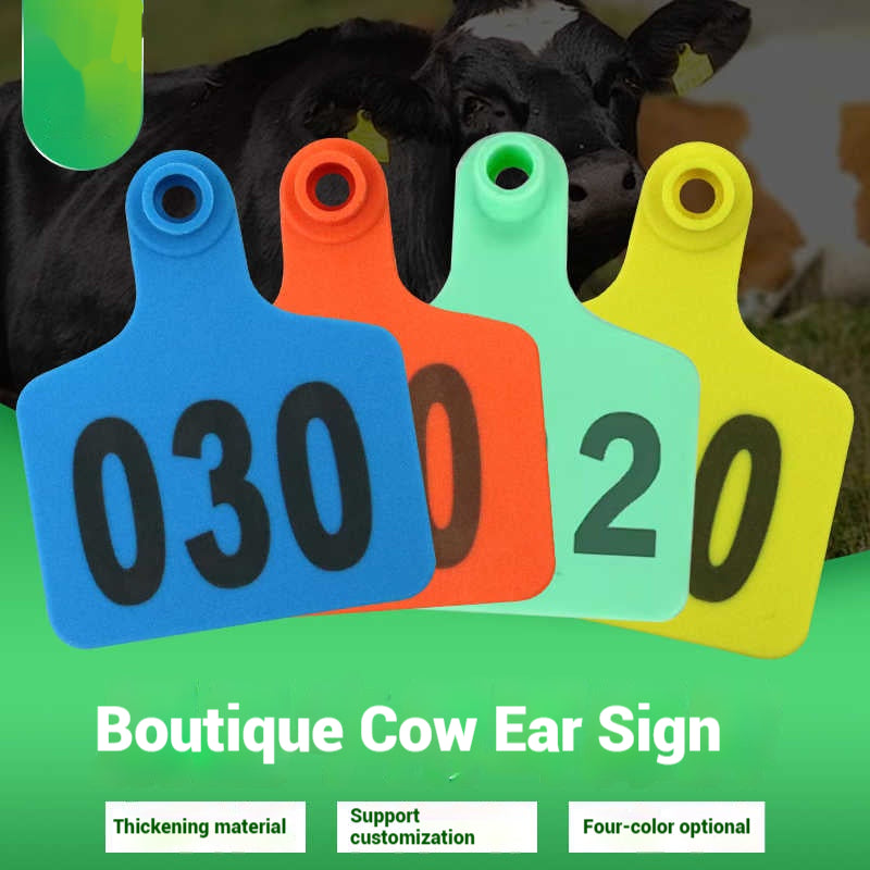 100 Pcs Bull Ear Tag Boards Thickened Animal Ear tag boards Farm Animal Ldentification Management Boards Bull ear tags