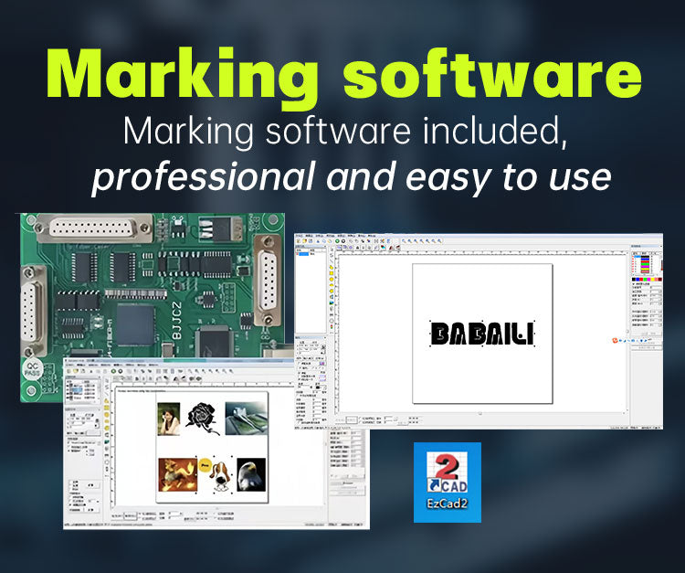 Máquina de marcado láser de fibra 20/30W/50W/100W Máquina de grabado láser de escritorio Máquina de marcado láser Máquina de grabado y marcado de metales con área de escaneo de 4.3” X 4.3”