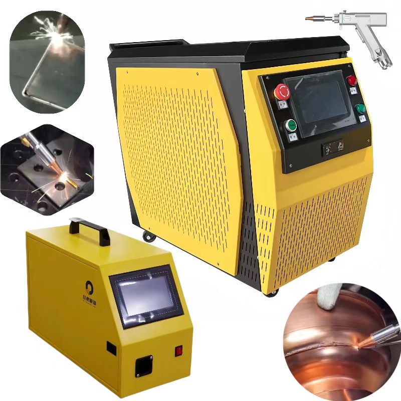 Soldador láser FIYID 1500W MAX, máquina de soldadura y limpieza láser 4 en 1 con alimentador automático de alambre para metal, limpiador de soldador portátil integrado de 220 V