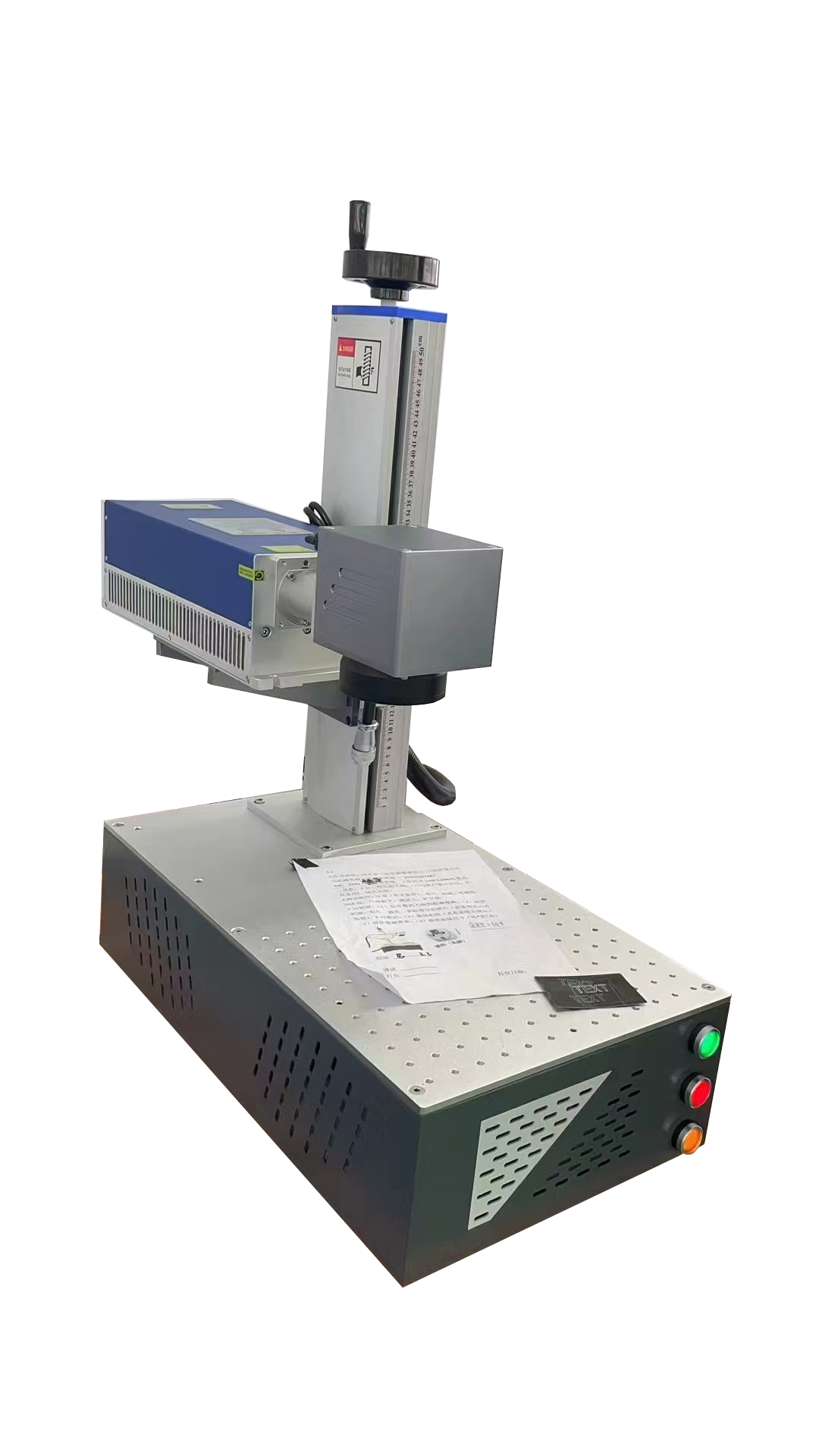 Máquina de marcado láser de fibra 20/30W/50W/100W Máquina de grabado láser de escritorio Máquina de marcado láser Máquina de grabado y marcado de metales con área de escaneo de 4.3” X 4.3”