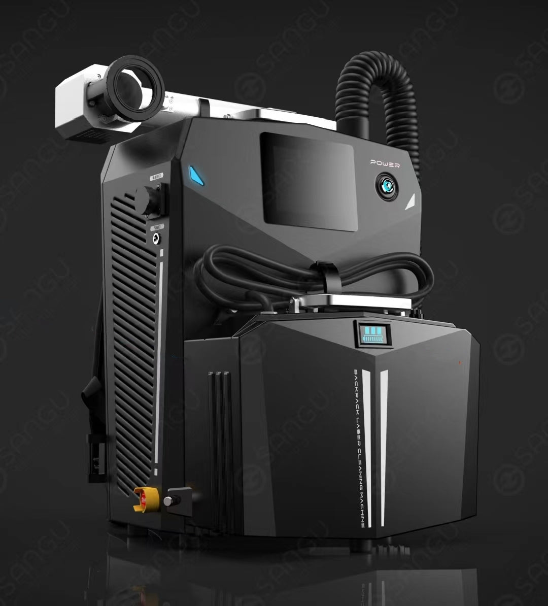 Máquina de limpieza láser tipo equipaje FIYID 200W 300W, limpiador removedor de óxido para productos de caucho, aleaciones de acero, productos de aluminio y otros metales.