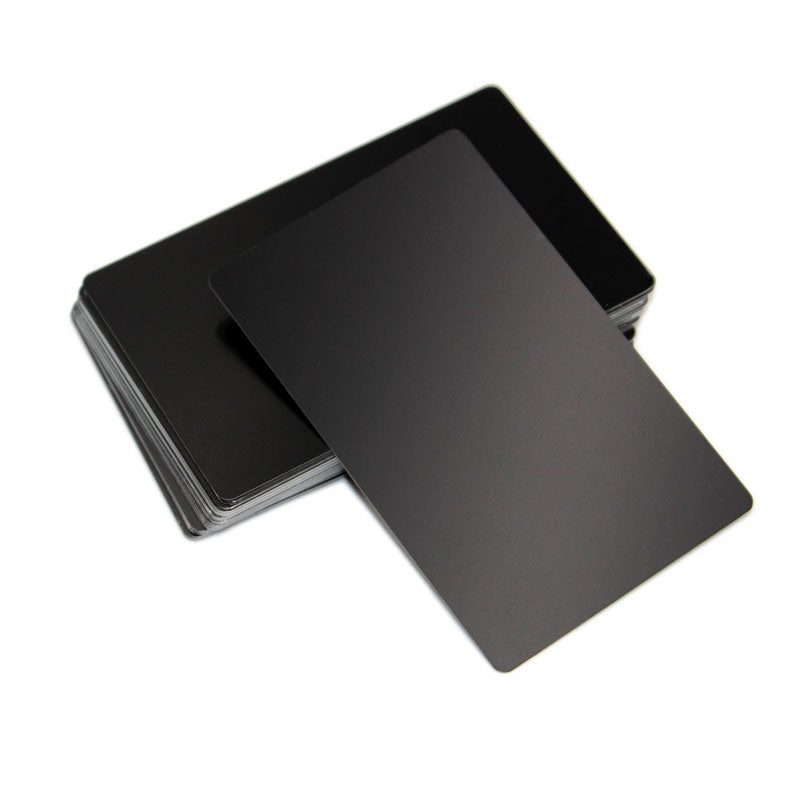 100 Pcs 0.22mm Laser Marking Test Aluminum Sheet Metal Nameplate Business Card Blank