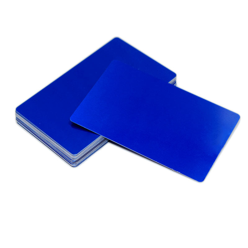 100 Pcs 0.22mm Laser Marking Test Aluminum Sheet Metal Nameplate Business Card Blank