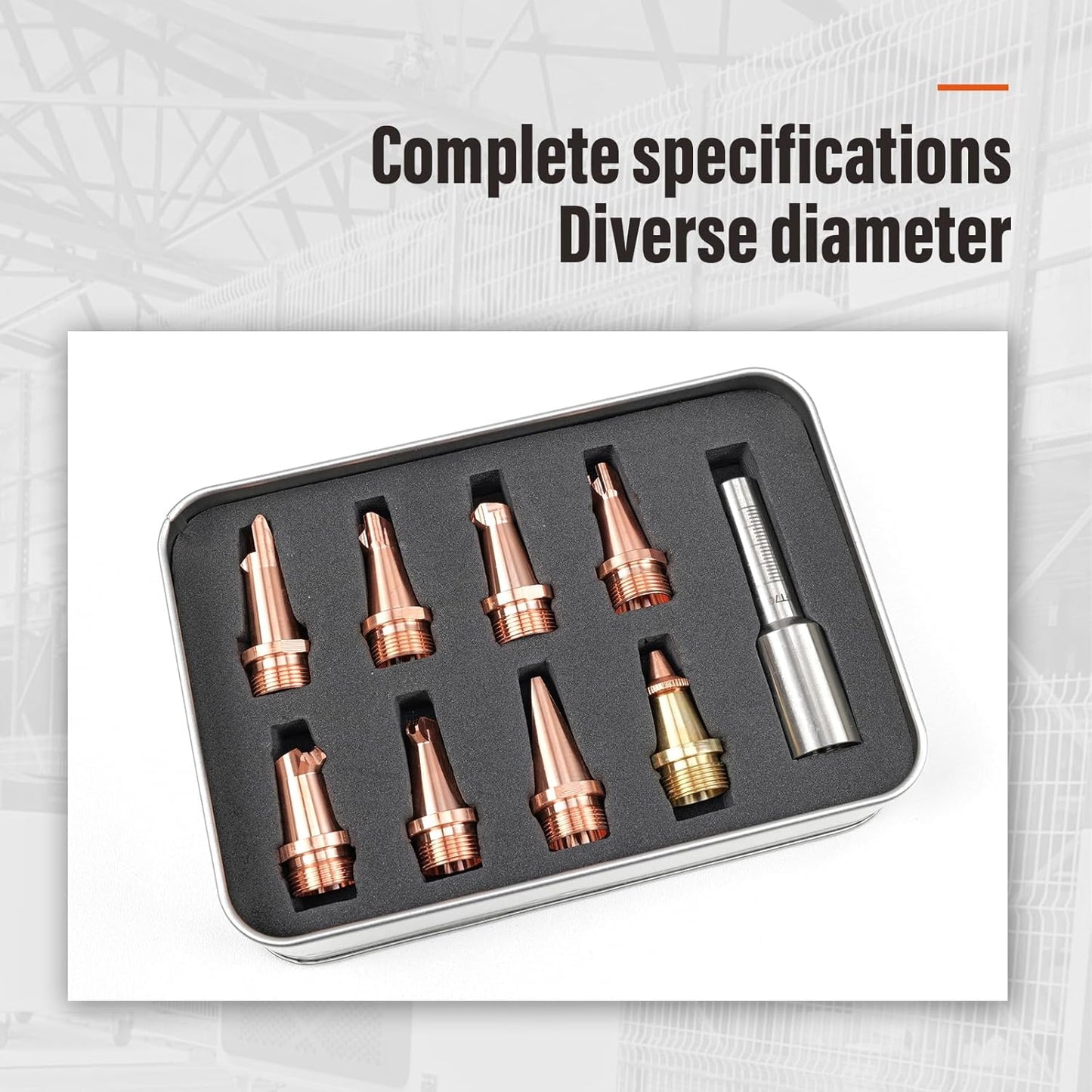 Laser Welding Nozzles Copper Nozzle for Handheld Portable Machine for SUP23S/T 8 Specifications of and FT80 Scale Tube