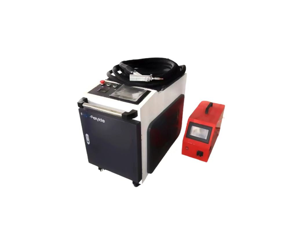 Soldador láser FIYID 1500W MAX, máquina de soldadura y limpieza láser 4 en 1 con alimentador automático de alambre para metal, limpiador de soldador portátil integrado de 220 V