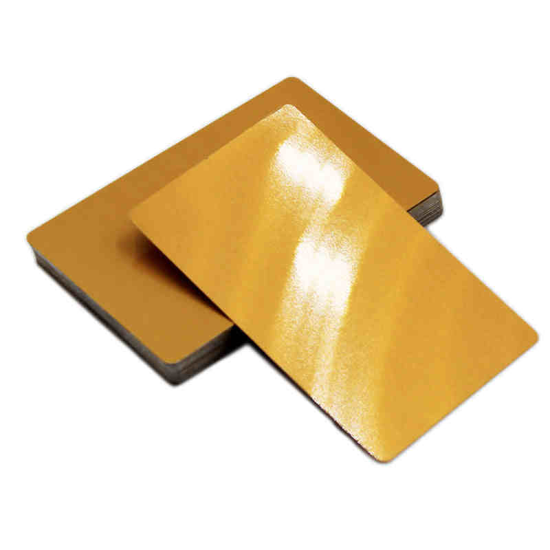 100 Pcs 0.22mm Laser Marking Test Aluminum Sheet Metal Nameplate Business Card Blank