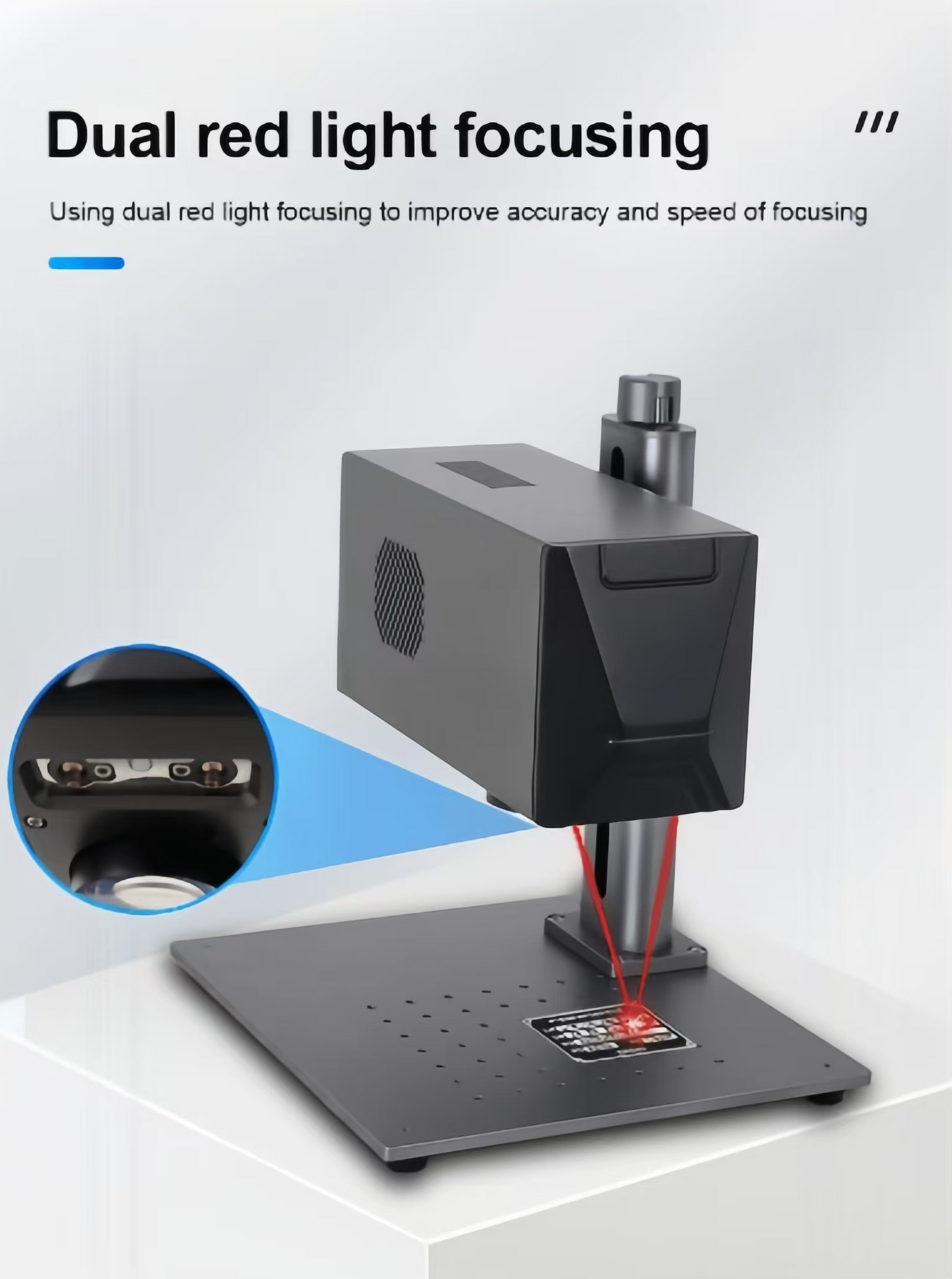 Máquina de marcado láser de fibra Hualong de 8,5 kg, 4K, HD, color para metal, plástico, cuero, madera pintada, grabado láser, soldador láser