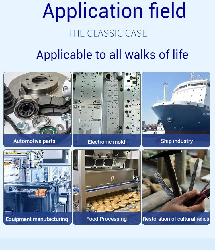 Máquina de limpieza láser tipo equipaje FIYID 200W 300W, limpiador removedor de óxido para productos de caucho, aleaciones de acero, productos de aluminio y otros metales.