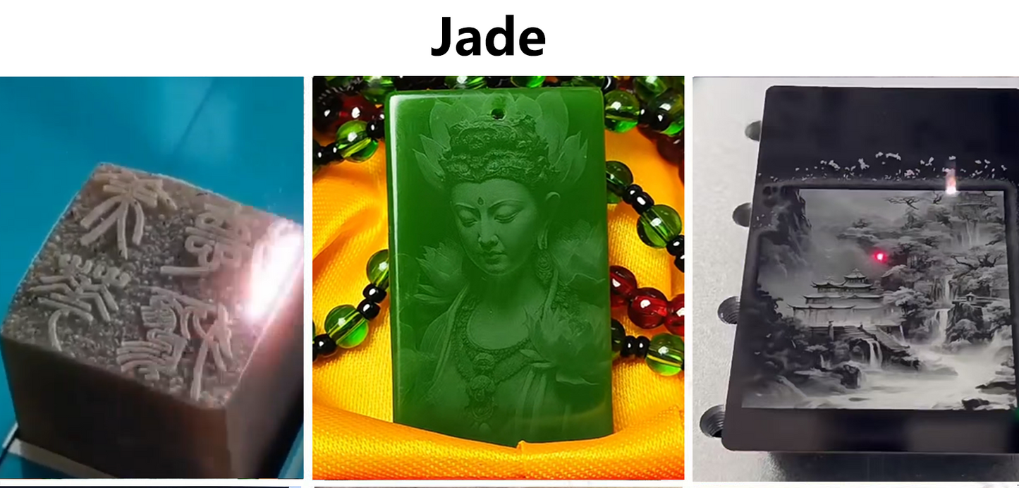 Máquina de marcado láser de fibra 20/30W/50W/100W Máquina de grabado láser de escritorio Máquina de marcado láser Máquina de grabado y marcado de metales con área de escaneo de 4.3” X 4.3”