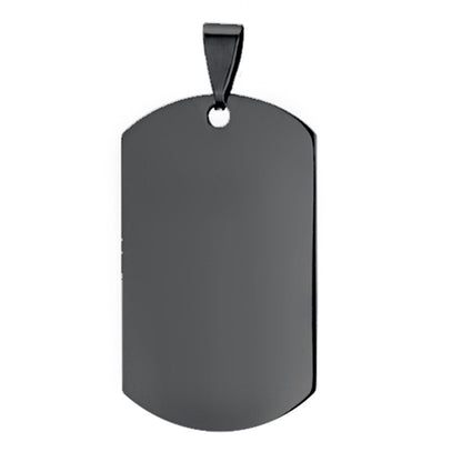 100 pcs Titanium steel dog tag pendant European and American explosive mirror  tag necklace