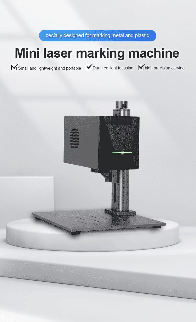 Fiber Laser Marking Machine 8.5kg 4K HD Color for metal plastic leather painted wood Laser Engraving Laser Welder