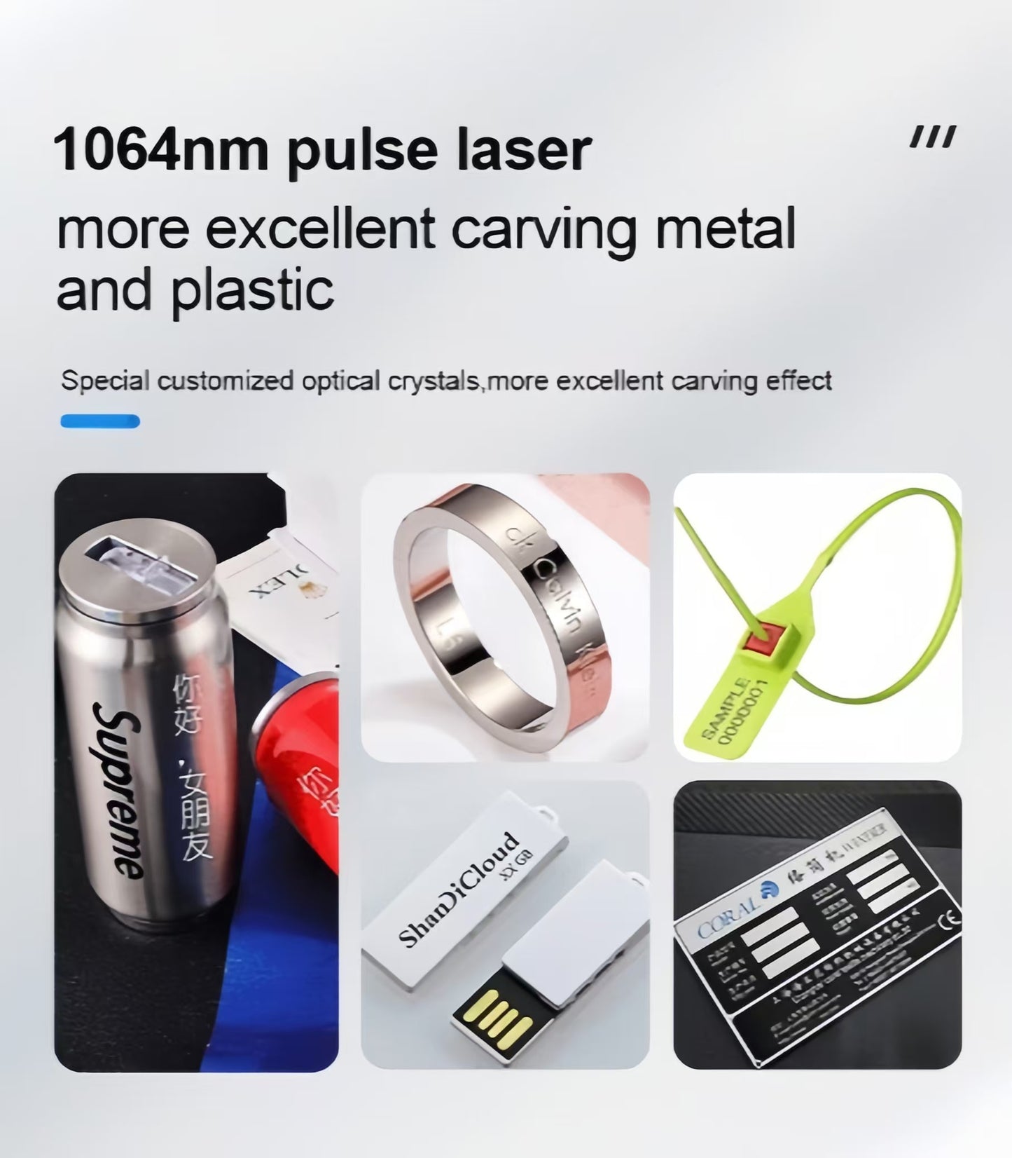 Fiber Laser Marking Machine 8.5kg 4K HD Color for metal plastic leather painted wood Laser Engraving Laser Welder