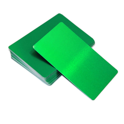 100 Pcs 0.22mm Laser Marking Test Aluminum Sheet Metal Nameplate Business Card Blank