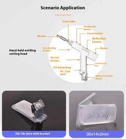 Laser Welding Head Reflector lens 30x14x2mm for SUP21S/T Fiber laser Welder Machine Handheld Reflective Lens Welder with Holder (30*14*2mm 21S)
